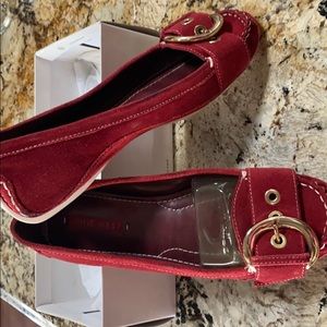 Nine West Suede Flats/Loafers with Buckle